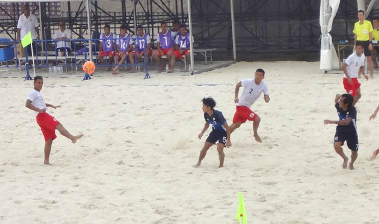 入場無料 ビーチサッカー日本代表 国際親善試合 が明石市 大蔵海岸で開催 Tanosu タノス 兵庫県はりまエリアの地域情報サイト