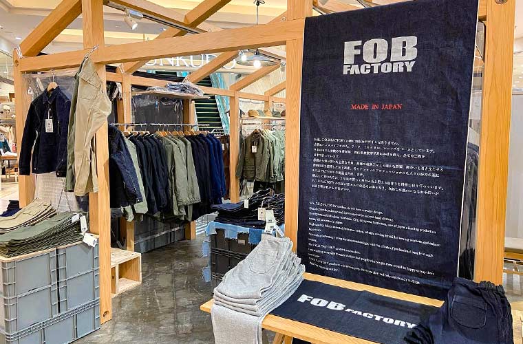 岡山のファッションブランド「FOB FACTORY」が期間限定でピオレLABOに登場♪