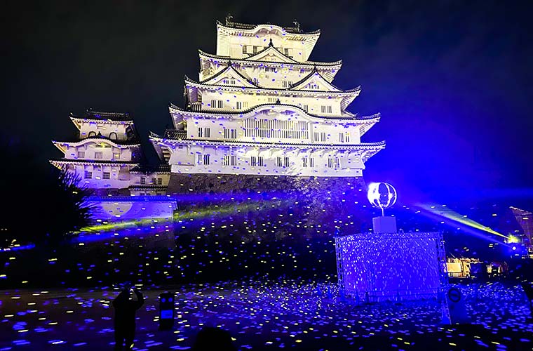 姫路城ライトアップイベント「シロノヒカリ」が期間限定で開催！フォトジェニックなスポットも