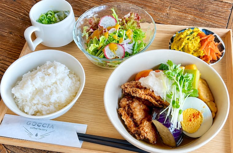 【佐用町】「GOCCIA(ゴッチャ)」自家焙煎のスペシャルティコーヒーが自慢！ランチやスイーツも