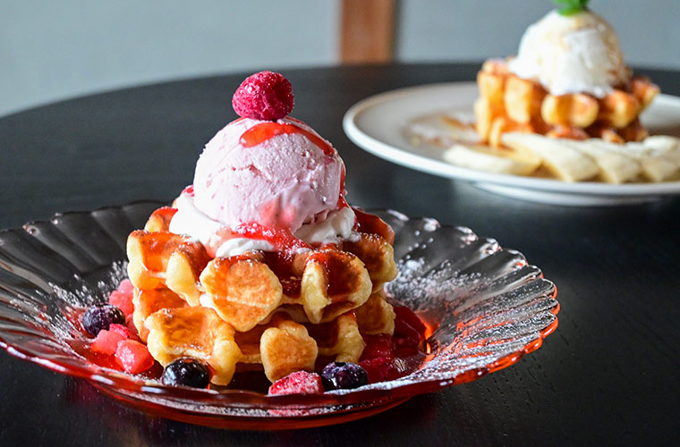 【赤穂】「MAISON GARDEN」人気のかき氷専門店が秋冬はワッフル＆チーズケーキのお店に♪