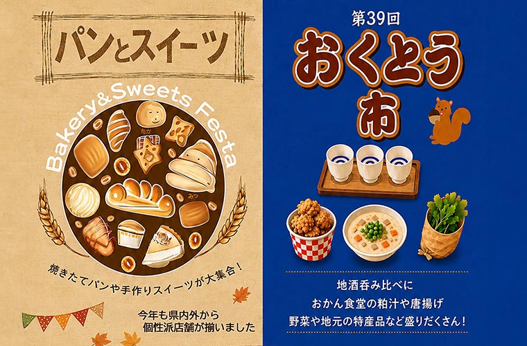 「パンとスイーツのお祭りin赤穂」開催！今回は地酒が楽しめる「おくとう市」とコラボ♪