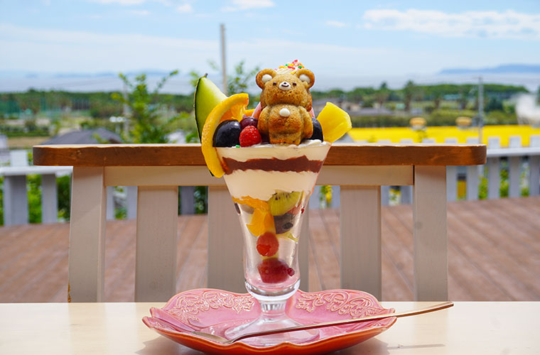 【淡路】「ホシノカジツエンBloom」果実園が営むパティスリーカフェ＆ジェラート♪ペットも◎