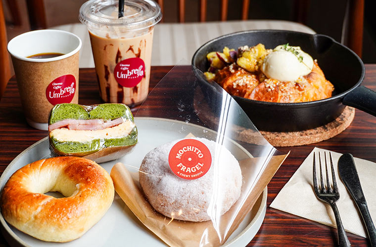 【西脇】「シネマコーヒーアンブレラ」自家製ベーグル×スペシャルティコーヒーで優雅なカフェタイムを
